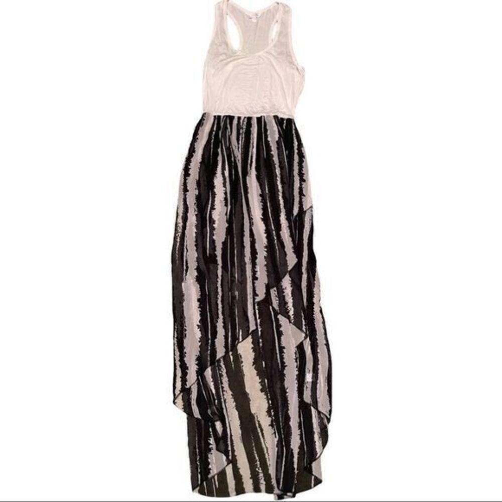 Charming Charlie Women's High Low Dress Black White Small‎